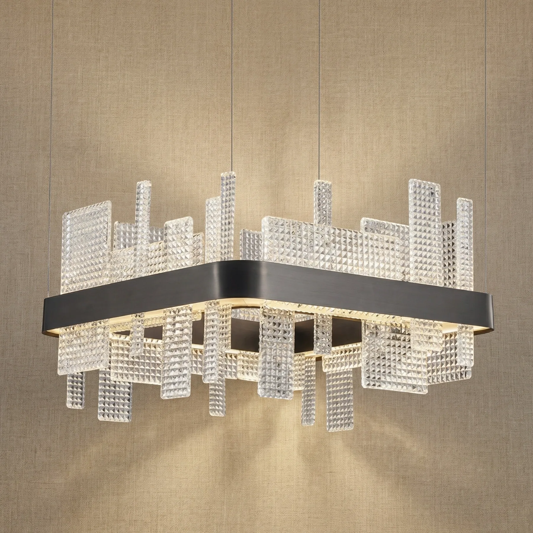 Metropolitan Crystal Frame Chandelier custom chandeliers